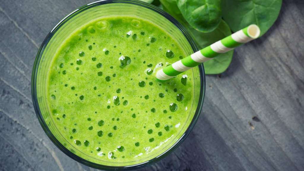 Image of leafy greens smoothie.