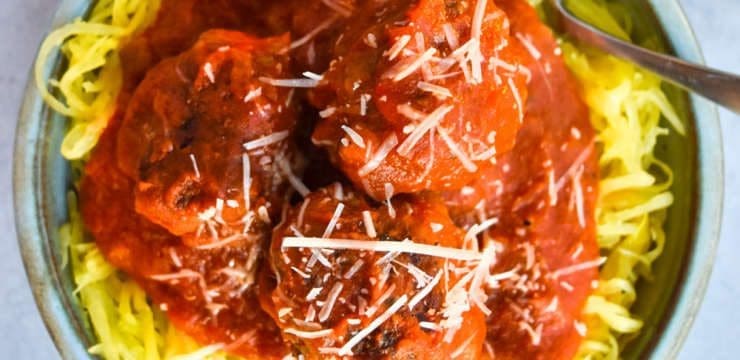 Spaghetti Squash Spaghetti and Turkey Meatballs | El Paso TX