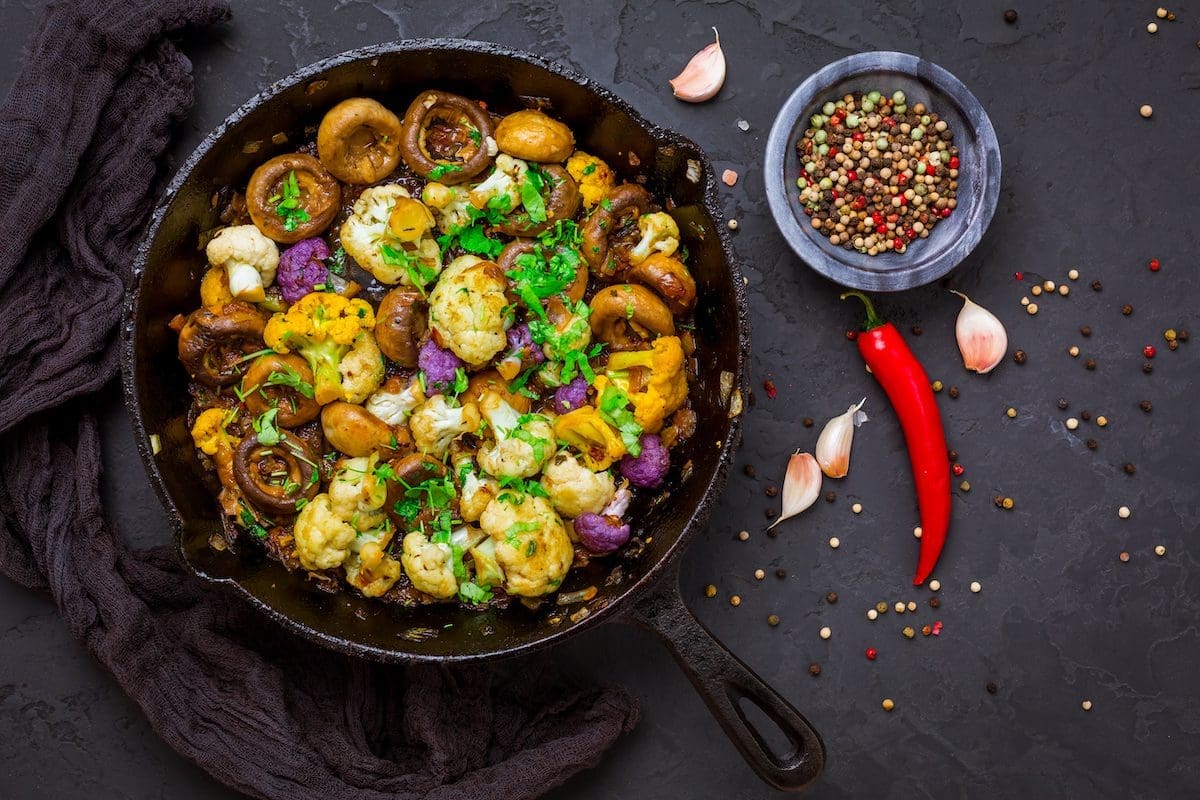 Fragrant Mushroom Cauliflower Skillet